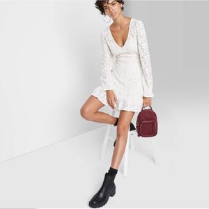 Wild Fable Dress Women's S Cream Lace